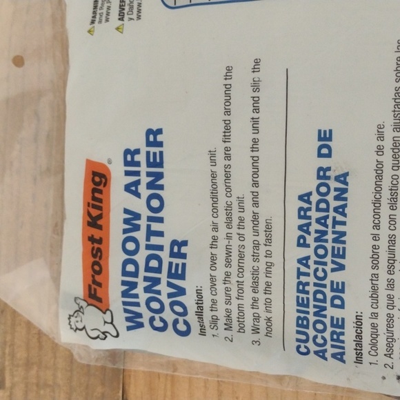 Frost King Window Air Conditioner Cover Gray Outdoor NEW - Picture 3 of 7